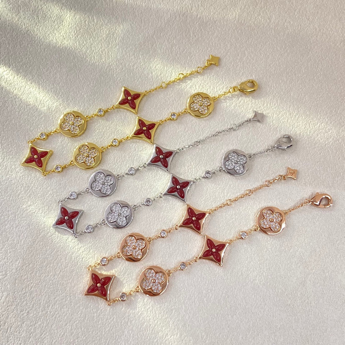 X5N86E1K Popular  Earrings, Bracelets(6 flower bracelets)