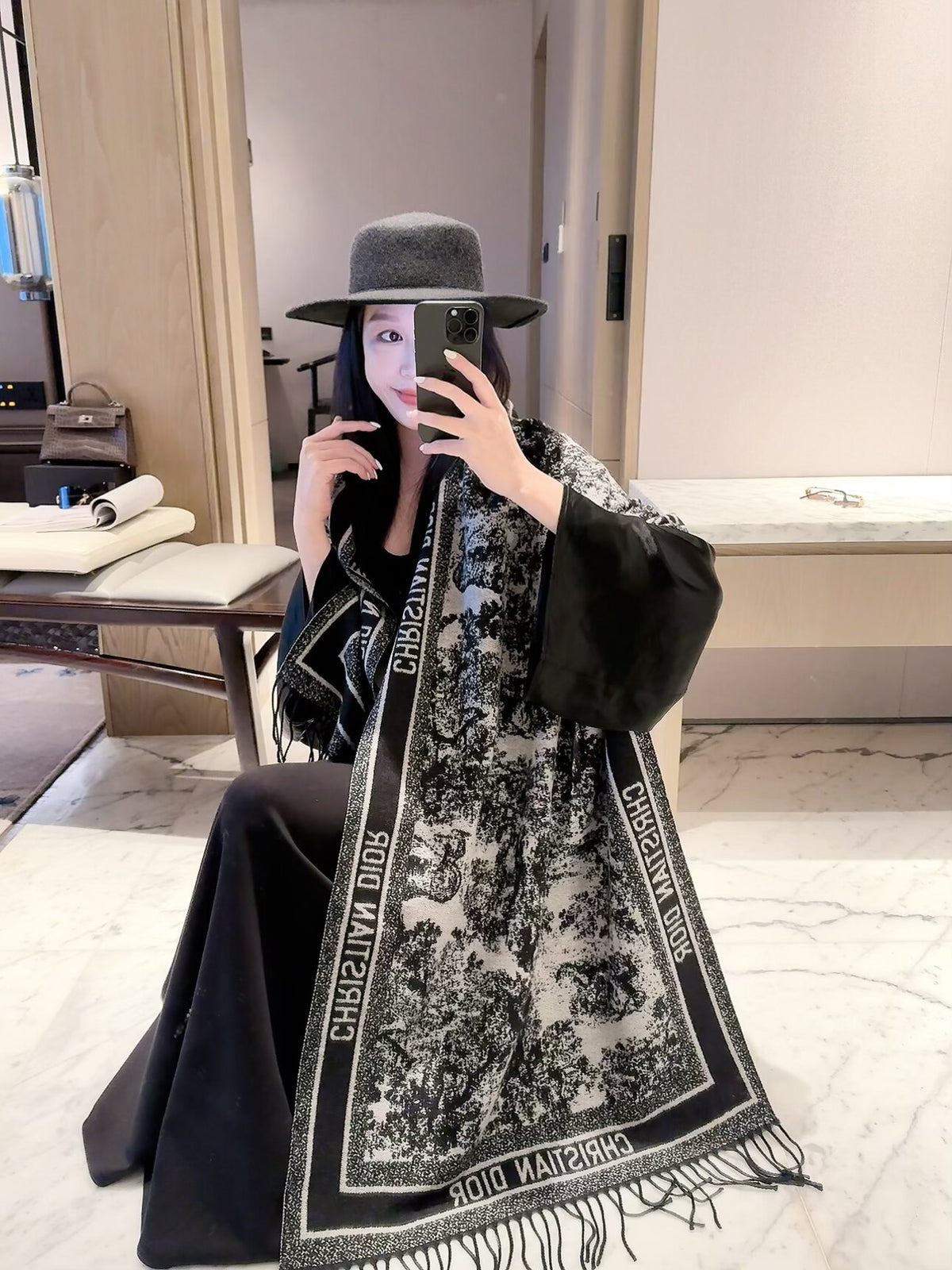 W1R96D128 Popular Winter Scarves