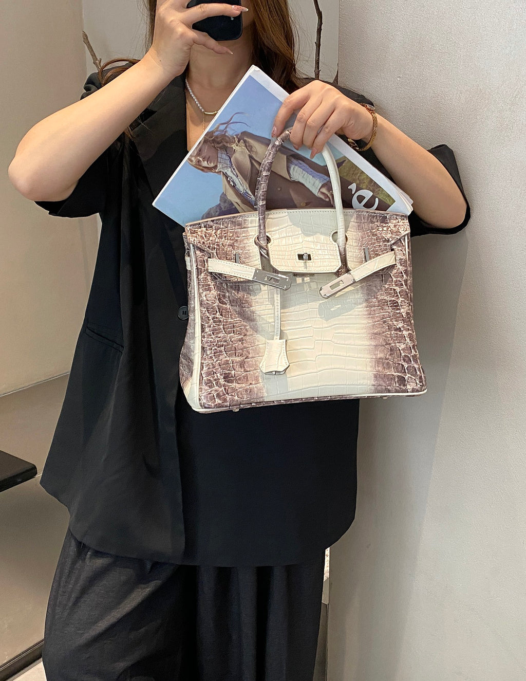 B1R86H2 Popular leather bag