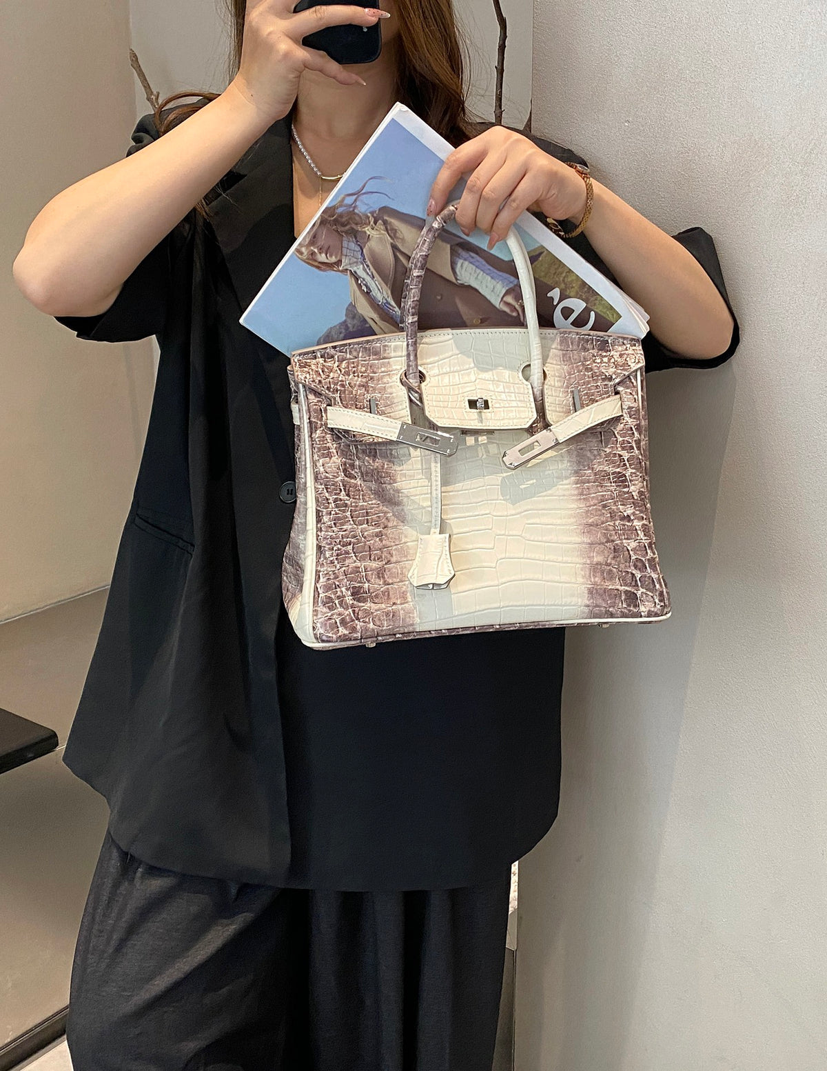 B1R86H2 Popular leather bag