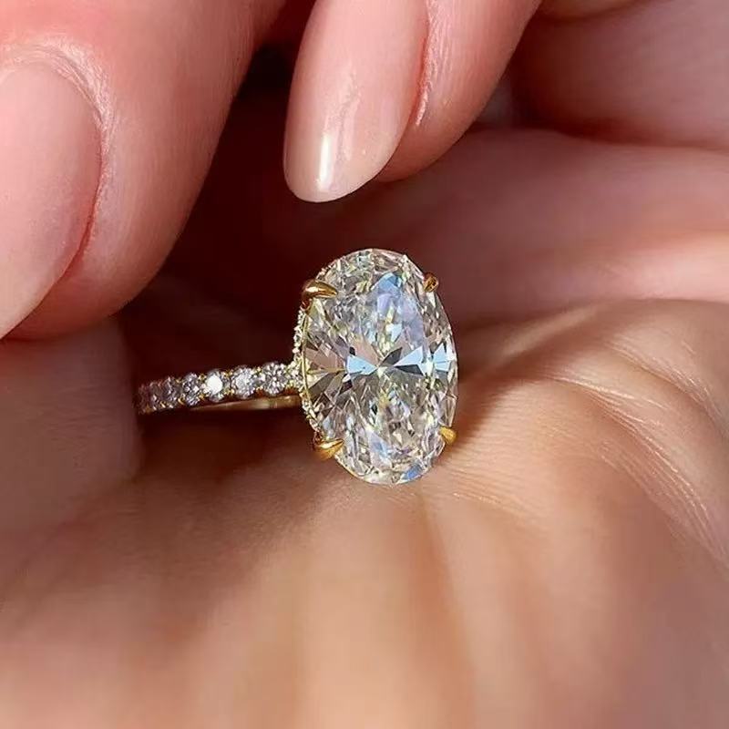 P46R1J Popular Moissanite Jewelry Wedding Diamond Ring