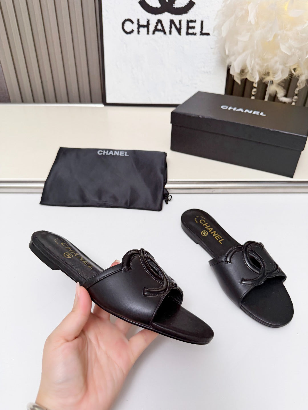 ZPX76C7 Fashion high-quality leather slippers