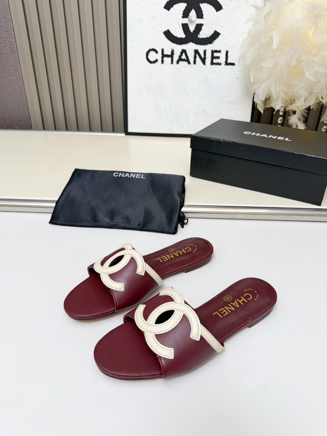 ZPX76C6  Popular high-quality leather slippers