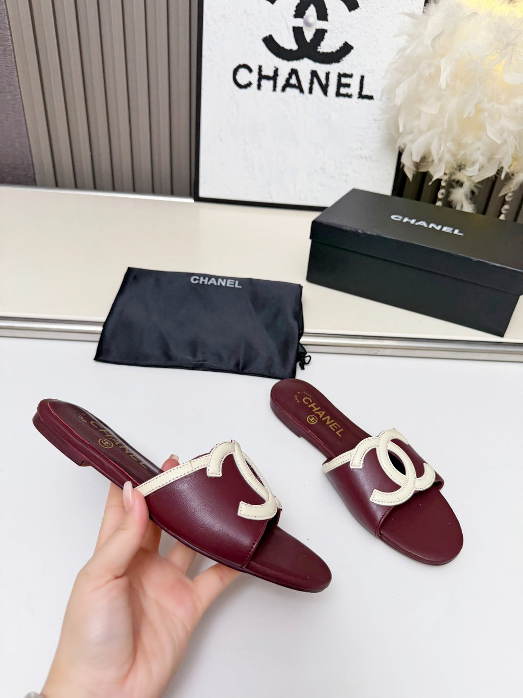 ZPX76C6 Fashion high-quality leather slippers