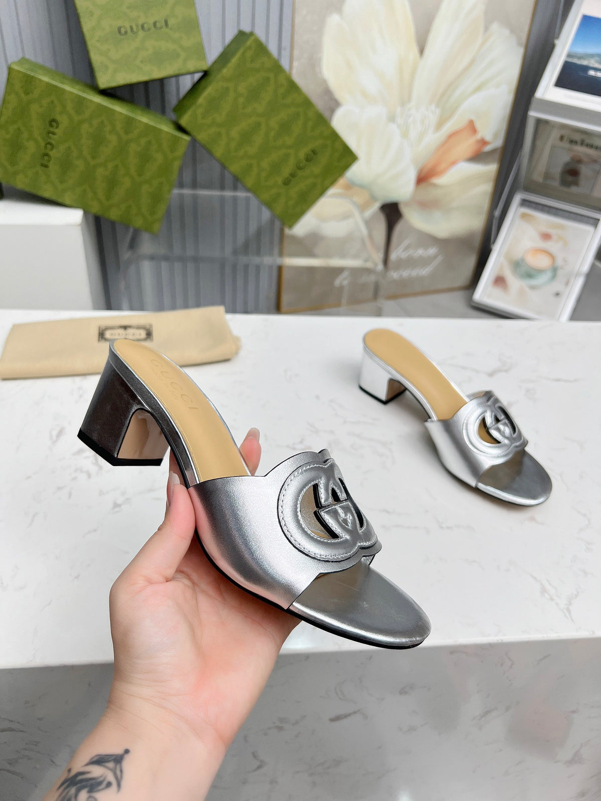 256XB33Z Popular high-quality leather Shoes 5.5cm