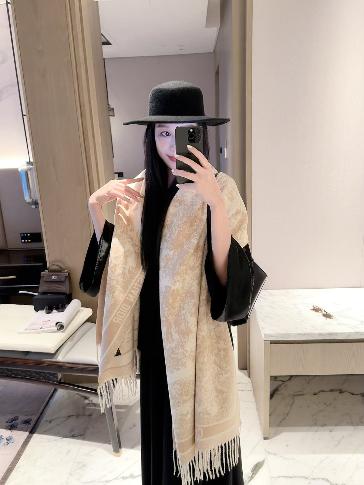 W1R96D128 Popular Winter Scarves