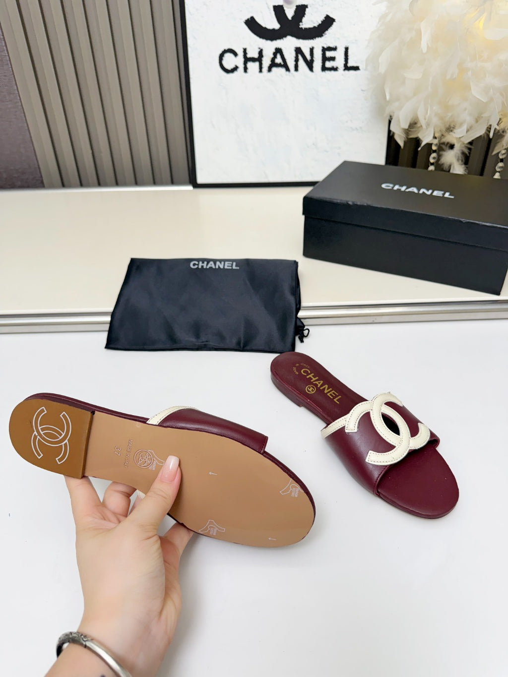 ZPX76C6 Fashion high-quality leather slippers