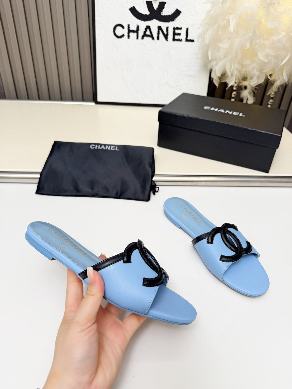 ZPX76C6 Fashion high-quality leather slippers