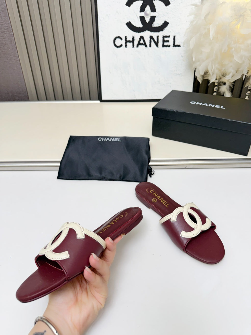 ZPX76C6 Fashion high-quality leather slippers