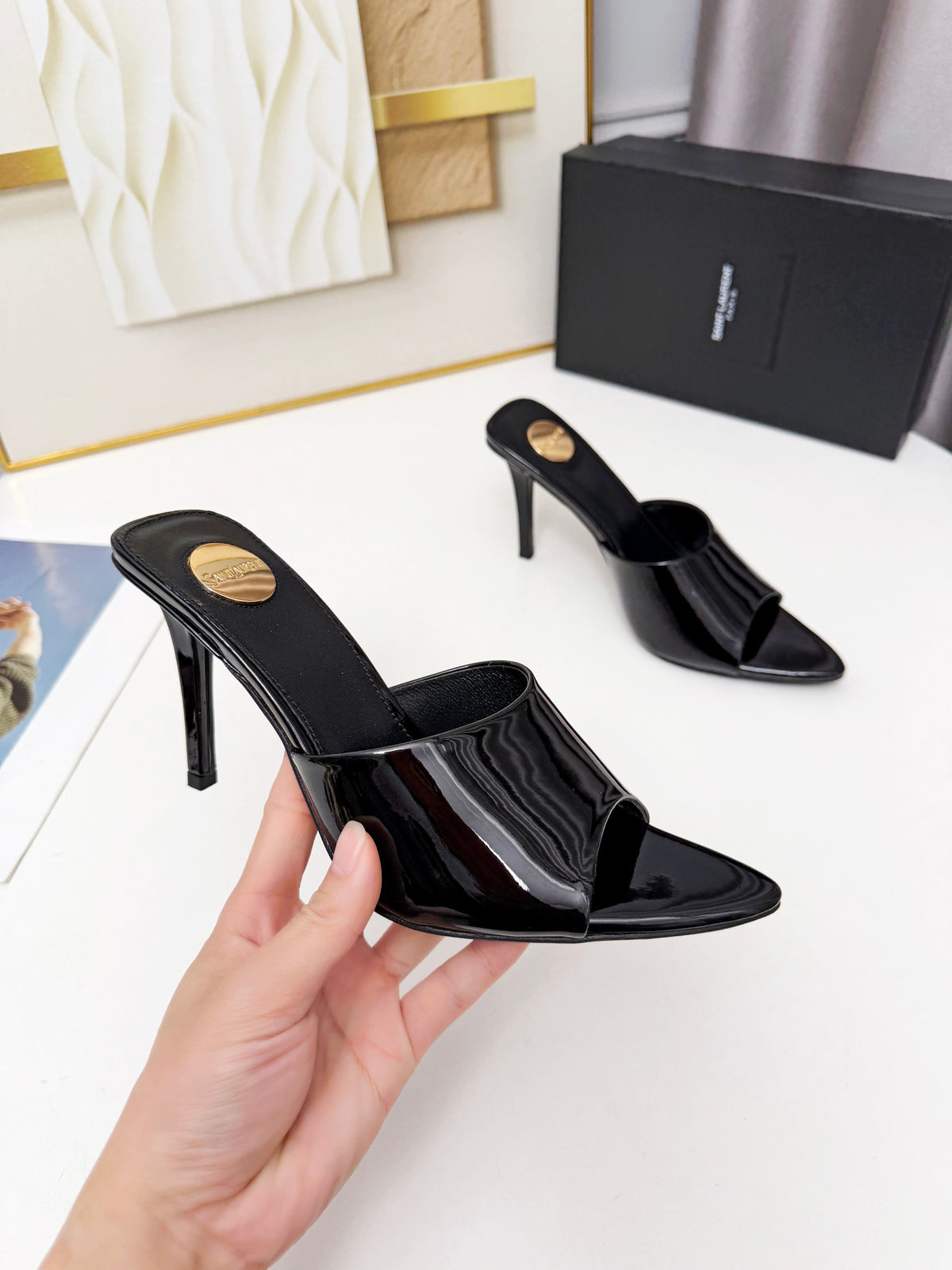 236PSL6Z Popular high-quality leather Shoes(heel-height 9cm)